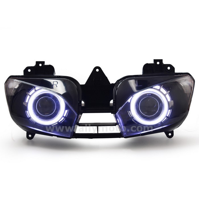 044 Headlight Yamaha Yzf R6 1999-2002 Headlamp Angel Halo Eyes